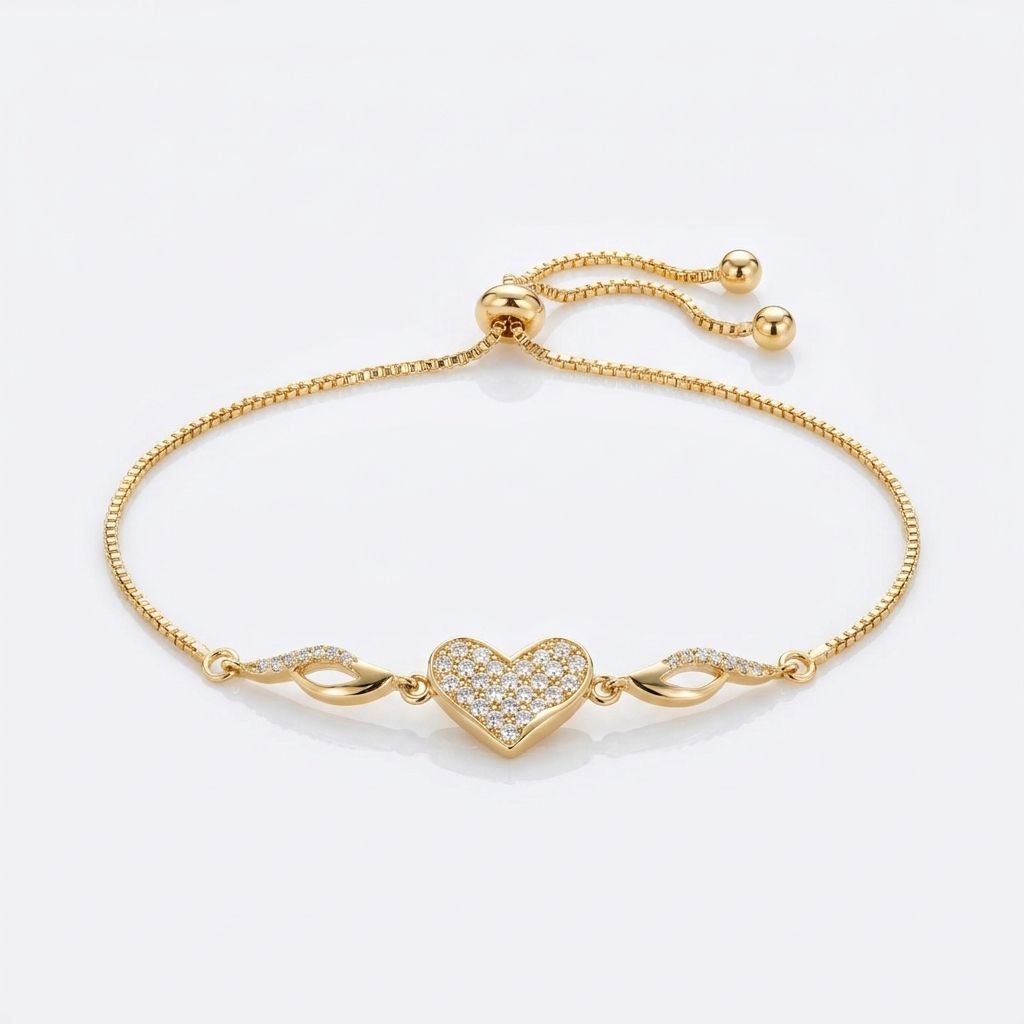 Pulsera Corazón Libre - Oro Goldfilled