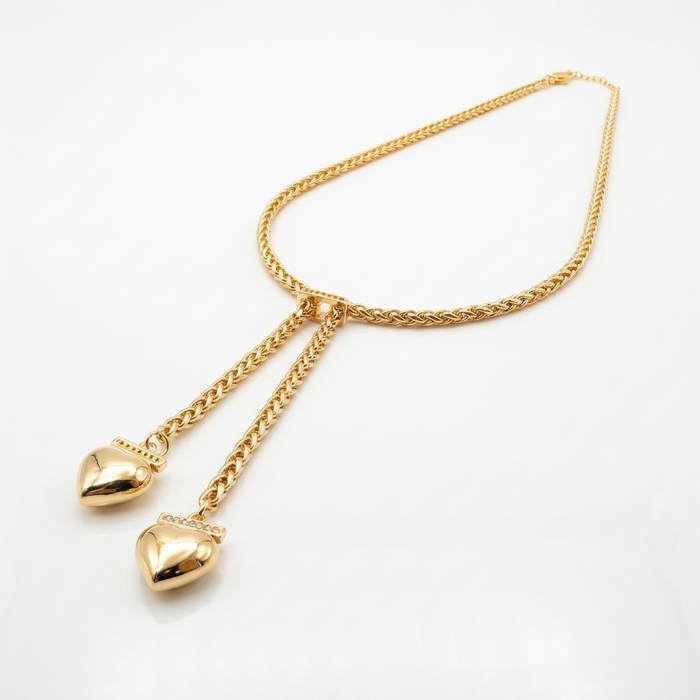 Cadena Heart Duo Oro Goldfilled