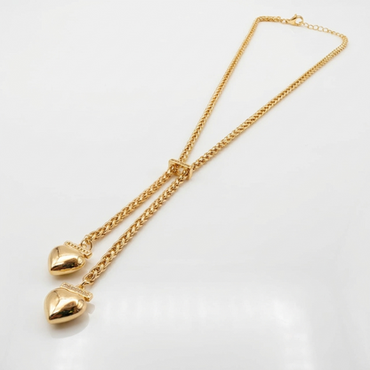 Cadena Heart Duo Oro Goldfilled