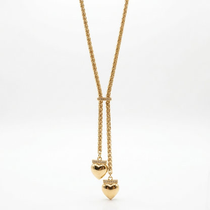 Cadena Heart Duo Oro Goldfilled