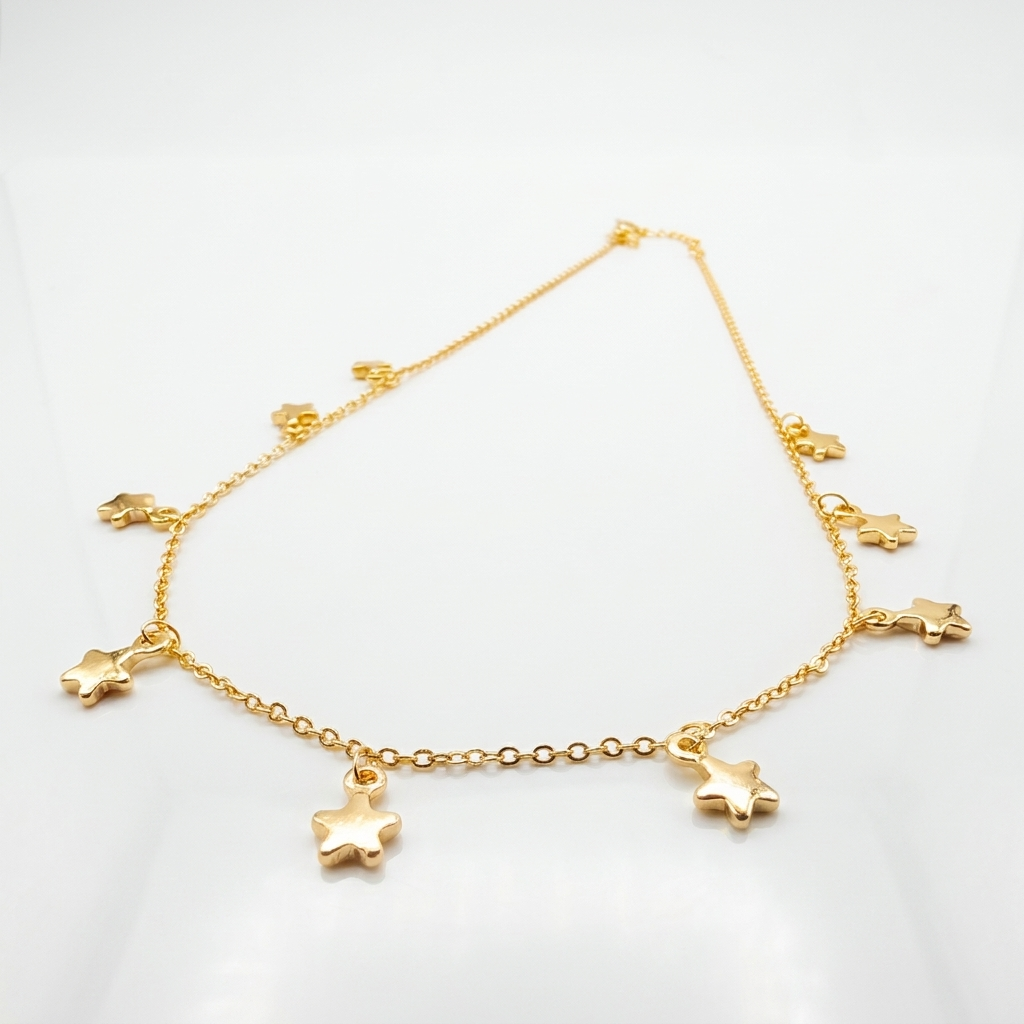 Cadena Lluvia de Estrellas Oro Goldfilled