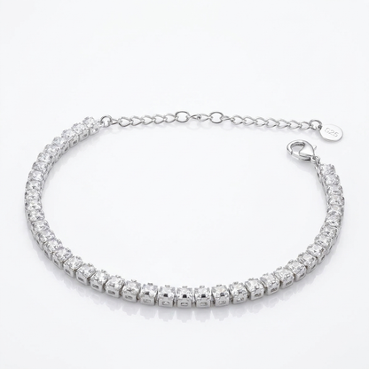 Pulsera Tennis Ajustable Plata 925 - 3,8 mm