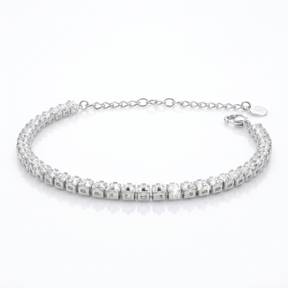 Pulsera Tennis Ajustable Plata 925 - 3,8 mm