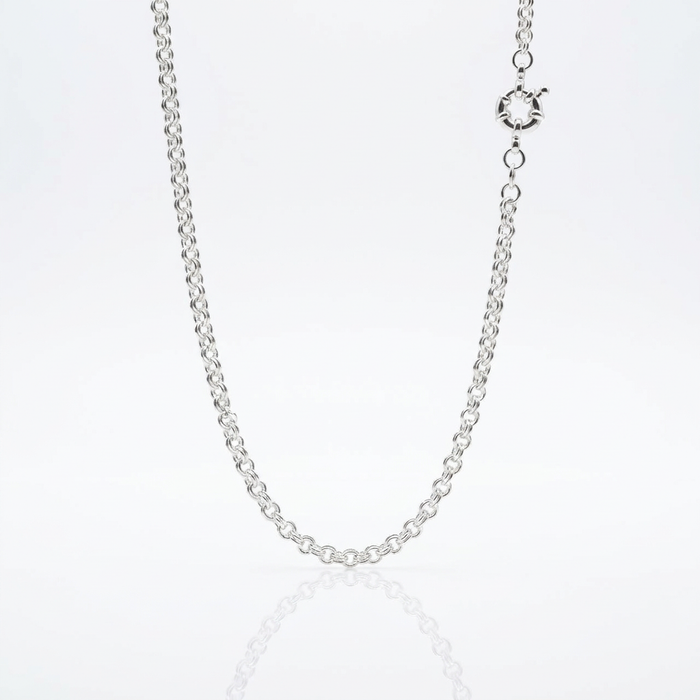 Cadena Doble Rolo Plata 925 - 2mm: cadena de eslabón doble rolo