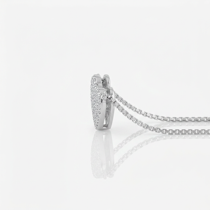 Collar Corazón Pavé Plata 925
